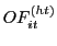 $\displaystyle OF_{it}^{\left( ht\right) }$
