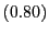 $ \left( 0.80\right) $