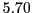 $ 5.70$