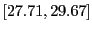 $ [27.71,29.67]$
