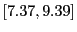 $ [7.37,9.39]$