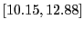 $ [10.15,12.88]$
