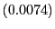 $ (0.0074)$