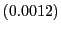 $ (0.0012)$