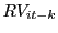 $ RV_{it-k}$