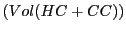 $ (Vol(HC+CC))$