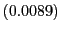 $ \left( 0.0089\right) $