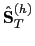 $ \hat{\mathbf{S}}_{T}^{(h)}$