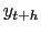 $ y_{t+h}$