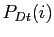 $ P_{Dt}(i)$