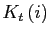 $ K_{t}\left( i\right) $
