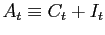 $ A_{t} \equiv C_{t} + I_{t}$
