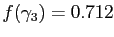 $ f(\gamma_3)=0.712$