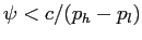 $ \psi< c/(p_{h}-p_{l})$