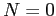 $ N=0$