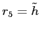 $ r_{5}=\tilde h$