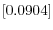 \left[0.0904\right] 