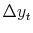  {{\Delta y_{t}}}