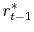 r^*_{t-1}
