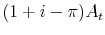 (1+i-\pi)A_t