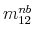  m_{12}^{nb}