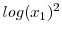  log(x_1)^2