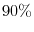  90\%