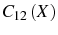 C_{12}\left( X\right) 