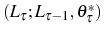  \left( L_{\tau};L_{\tau-1},\theta_{\tau}^{\ast}\right) 