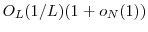  O_L(1/L)(1+o_N(1))