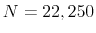 N=22,250