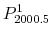  P^1_{2000.5}