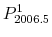  P^1_{2006.5}