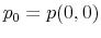  p_{0}=p(0,0)