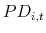 \displaystyle PD_{i,t}