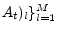  % A_{t})_{l}\}_{l=1}^{M}