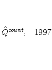  \hat {Q}_{\begin{array}{l} \ \ \end{array}}^{count} _{:\quad }1997
