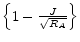  \left\{ 1-\frac{J}{\sqrt{R_{A}}} \right\}