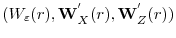  (W_{\varepsilon}(r),\mathbf{W}^{'}_{X}(r),\mathbf{W}^{'}_{Z}(r))