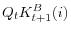  Q_{t}K_{t+1}^{B}(i)