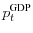  p^{\text{GDP}}_t