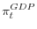  \pi^{GDP}_t