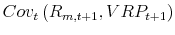  Cov_t\left(R_{m,t+1},VRP_{t+1}\right)