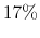  17\%