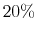  20\%