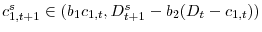  c^s_{1,t+1}\in(b_1c_{1,t},D^s_{t+1}-b_2(D_{t}-c_{1,t}))