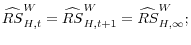  \widehat{RS}_{H,t}^{W}=\widehat{RS}_{H,t+1}^{W}=\widehat{RS}_{H,\infty }^{W};