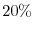  20\%