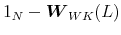  1_{N}-\boldsymbol{W}_{WK}(L)