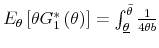  E_{\theta}\left[\theta G_{1}^{*}\left(\theta\right)\right]=\int_{\underline{\theta}}^{\bar{\theta}}\frac{1}{4\theta b}